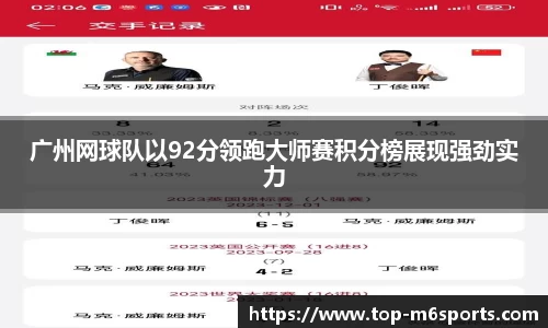 广州网球队以92分领跑大师赛积分榜展现强劲实力